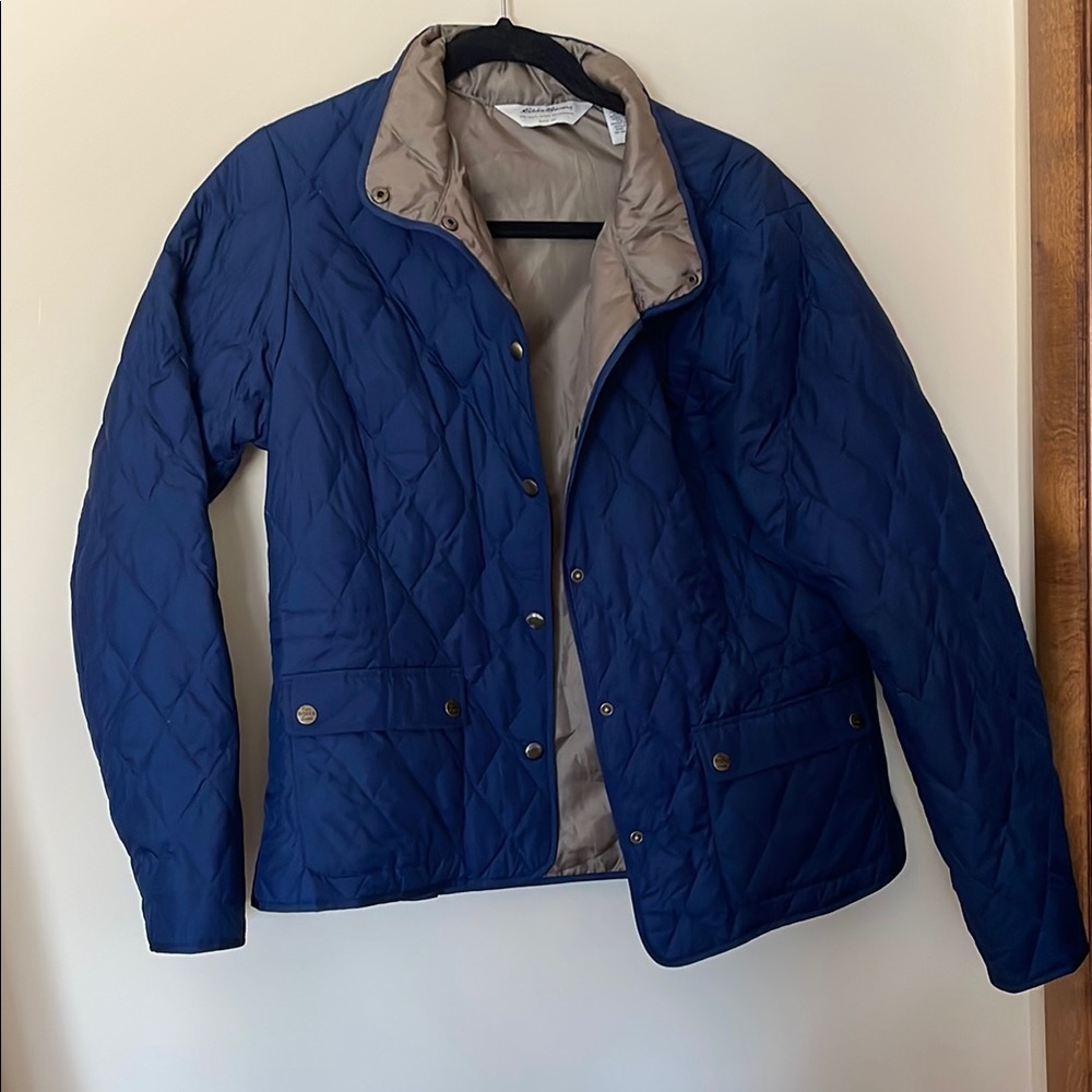 Navy Quilted Women's Jacket